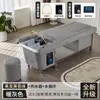 Venta al por mayor de exportación transfronteriza, Cama de champú eléctrica elevable, Terapia para la cabeza, Terapia para los pies, Sofá con baño de pies, Cama integrada, Cama de masaje para pies
