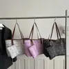 Bolso de Hombro con Estampado de Otoño Transfronterizo de Gran Capacidad, Bolso Tote de Temperamento para Viajes, Bolso de Hombro de Textura Versátil y de Moda para Mujer