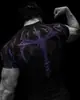 Breathedivinity Marca Americana Moderna Estilo Escuro Roupa Esportiva Fitness Body Masculino Secagem Rápida Elástico