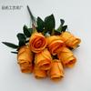 Rosa de ensueño de 9 cabezas, flores de boda, decoración de pared con flores artificiales de Amazon, accesorios de fotografía al por mayor.