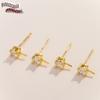 Fecho de Pingente Banhado a Ouro Cobre Conserva Cor Moda Estilo Princesa Fecho de Pérola Brinco Stud Material para Joias Acessórios Atacado