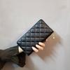 Nueva Cartera Larga de Mujer Estilo Coreano 2025 con Patrón de Rombo, Cierre Único, Múltiples Ranuras para Tarjetas, Gran Capacidad y Compartimento para Teléfono