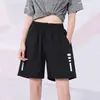Shorts Esportivos Transfronteiriços Femininos Verão Secagem Rápida Solto Casual Corrida Calça de Cinco Pontos Verão Tamanho Plus Fino Shorts Pretos