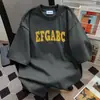 Camiseta de Manga Corta con Diseño de Estampado de Letras Estilo Nuevo Verano 2025 Oversize Casual Holgada Ropa de Trabajo Top Tendencia