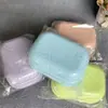 R450 Caixa de Sabonete Drenante Cor Escandinava com Tampa Caixa de Sabonete para Banheiro Rack de Armazenamento de Sabonetes Íntimos para Banheiro Bandeja para Sabonete