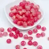 Atacado 11*8mm Resina Dourada Maçã Imitação Cristal Contas Soltas DIY Corrente de Celular Corrente de Bolsa Feita à Mão Material