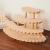 Soporte de exhibición de madera para figuras y juguetes, estante de almacenamiento de varios niveles para suculentas y plantas verdes, organizador para cosméticos y perfumes