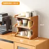 Prateleira de Armazenamento para Mesa Suporte para Copos para Mesa de Jantar Bancada Estação de Trabalho Copo de Água Xícara de Café Conjunto de Chá Suporte Pequeno para Copos na Mesa