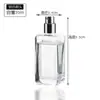 Botella de Perfume Transparente de Alta Calidad con Textura de 30 ml para Venta al por Mayor, Botella con Atomizador, Botella de Perfume Cosmético Simple y Exquisita