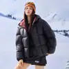 Explorer Invierno Casual Cálido Chaqueta de Plumas de Pato Ropa de Abrigo Unisex con Capucha Chaqueta Acolchada Engrosada Hombres