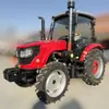 Novo Trator de Quatro Rodas Grande com Rodas 804 para Lavoura de Arroz e Terra Seca, Duplo Propósito, Enxadão Rotativo, Cultivo Rotativo, Trator para Terras Montanhosas e Inclinadas