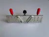 Lijadora de banda completamente nueva con soporte para amoladora angular con abrazadera en V, Herramienta multifuncional DIY de mano para desbarbado y afilado de bordes de acero inoxidable
