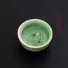 Leia sharp celadon hairtail casa mestre xícara de chá grande capacidade carpa peixe dourado xícara de chá lembrança de viagem pequeno presente