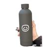 Novo redondo smiley face copo thermos copo frio ins, copo térmico coreano simples aço inoxidável garrafa de copo térmico