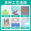 Carpeta personalizada en forma de L con material translúcido transparente, bolsa de almacenamiento gruesa de gran capacidad para guardar documentos de oficina