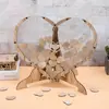 Placa Quadrada de Madeira para Assinaturas de Casamento Transfronteiriça Coração de Madeira Criativo para Bênçãos de Casamento Decoração de Casamento em Forma de Coração Livro de Mensagens para Convidados
