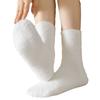 Calcetines de terciopelo de visón para mujer, otoño e invierno, cálidos, con forro polar, gruesos, peludos, en blanco y negro, para dormir con forma de luna.