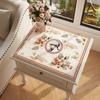 Ft Estilo Americano Pastoral Mesita de Noche de Dormitorio Alfombrilla a Prueba de Polvo Sin Lavado Impermeable Resistente al Aceite Mantel de Mesa Cubierta de Tela para Gabinete Lateral de Tocador Toalla