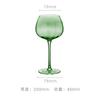 Copo de Água Vidro de Cristal Verde Taça de Vinho Tinto Taça de Taça Inserida Retro Francesa Exportação Taça de Bordeaux Champagne