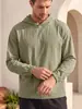 Moletom com capuz de algodão para primavera e outono, masculino, marca TK, tamanho europeu, mangas com punho, sem zíper, estilo americano para esportes ao ar livre, manga longa