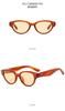 Gafas de sol retro gm ojo de gato negro, cuadradas y redondas para adelgazar la cara, de alto nivel, populares en línea, estilo europeo y americano, parasol polarizado