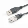 Cable de Datos Personalizado con Conector de Cristal Rj50 10P10C a USB A/M, Cable de Comunicación USB a a Rj50