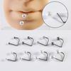 Anillo de Labio de Aleación de Titanio F136 Barra D Perla Uña de Labio Bola de Arcilla Blanda Perforación Corporal Hebilla de Oreja Aretes Joyería de Titanio Astm