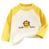 Camiseta de manga larga de algodón para niños, otoño, nueva, ropa para niños, ropa interior, ropa para niñas, camiseta interior, ropa para niños al por mayor