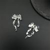 Liga de prata brilhante diy acessórios de três furos multi-pendurado conexão porosa pingente antigo hairpin pulseira frisada materiais de jóias