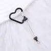 Mosquetón de Abalorios con Forma de Corazón Simple Mosquetón para Mochila con Forma de Corazón de Metal Multifuncional para Exteriores Regalo de Empresa