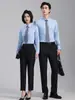 Camisas de Negócios Sem Ferro para Primavera e Outono Estilo Unissex Camisas de Gerente em Modal Lenzing Roupa Profissional Roupa Formal Feminina