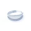 Anillo de apertura de acero de titanio antiguo de gran venta que no se desvanece, diseño de nicho para amantes del anillo de acero inoxidable, joyería al por mayor