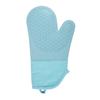 Novas luvas de isolamento térmico de silicone de sarja espessada, luvas de algodão anti-escaldantes para assar, suprimentos de cozinha, luvas de micro-ondas