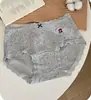 Ropa Interior de Algodón para Bebé Niña Clase A Estilo Escolar Estampado de Oso de Dibujos Animados Ribete de Encaje Algodón Puro Transpirable Calzones para Niña