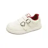 Zapatos casuales deportivos para estudiantes de suela gruesa con doble hebilla, zapatillas blancas, zapatillas de entrenamiento estilo alemán para mujer, zapatillas grises para mujer 2026