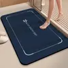 Alfombrilla absorbente de barro de diatomeas para baño, puerta de inodoro, entrada, alfombrilla antideslizante para pies, alfombra para baño y inodoro