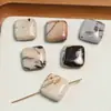 Contas de Pedra Natural Irregular Geométricas Formato Oval Quadrado Redondo com Furo Vertical para Brincos Pulseira Acessórios