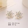 Aretes de Perla Moda Gama Alta Borla DIY Moño Diamante Forma de Corazón Zirconia Aretes Florales de Gota de Aceite