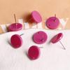 Estilo coreano estilo dulce colorido acrílico piercing pasador redondo para oreja pendientes diy tachuelas para orejas accesorios de joyería venta al por mayor