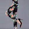 Novas Leggings Femininas de Seda de Leite Lixada Tamanho Grande Elásticas Estampadas Multicoloridas Calças Femininas com Cintura Elástica