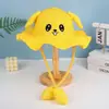 Sombrero de Sol para Niños, Sombrero de Paja de Verano con Protección Solar para Hombres y Mujeres, Sombrero Lindo y Divertido con Orejas Móviles, Sombrero de Conejo, Mismo Estilo que Douyin