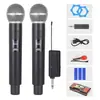 58 microfones sem fio recarregáveis um para dois microfones palco casa ktv microfone universal ao ar livre performance de som ao vivo