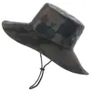 Sombrero de Pesca Bata Estilo Americano para Exteriores Nailon Secado Rápido Impermeable Ala Ancha Sombrero de Pescador Sombrero Protector Solar Ligero