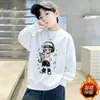 Ropa para Niños 2026 Otoño Nuevo Estilo Sudadera de Otoño con Estampado de Dibujos Animados para Niños Sudadera Versátil de Moda con Degradado para Niños Mayores