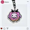 Chaveiro de Acrílico Transparente Dupla Face Desenho Animado Fofo Cinnamoroll de Mercadoria Sanrio Japonesa Transfronteiriça