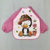 Comercio exterior abrigo infantil anti-vestir completamente impermeable bebé bebé EVA desechable ropa de arroz delantal babero ropa para pintar