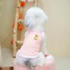 Chaleco Tejido Universal Mini Bordado de Oso Transfronterizo para Perro y Gato Cussy Transpirable Elástico Ropa de Verano para Perro