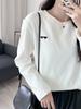Camiseta Interior de Algodón Cepillado Grueso para Primavera 2026 Talla Grande Algodón Puro Holgada Bordado de Corazón Manga Larga
