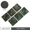 Nuevo posavasos de té chino tela de brocado jacquard posavasos aislante cuero de doble cara bandeja de té juego de té accesorios para ceremonia del té