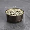 Hervidor de Agua de Acero Inoxidable Estufa Creativa para Preparar Té Base de Tetera Calentador de Té Calefacción con Velas Estufa Calentadora para Té de Frutas y Flores